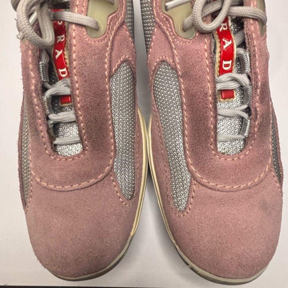 Prada America's Cup Vintage Women's Sneakers - Size 37.5 - Picture 2 of 9